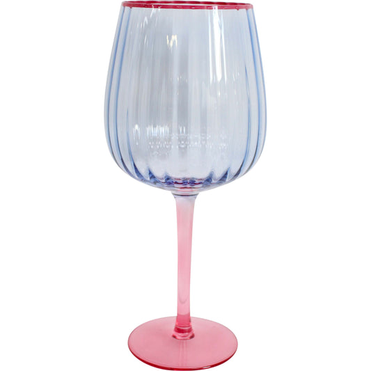 Lavida - Blue Tingle - Wine Glass