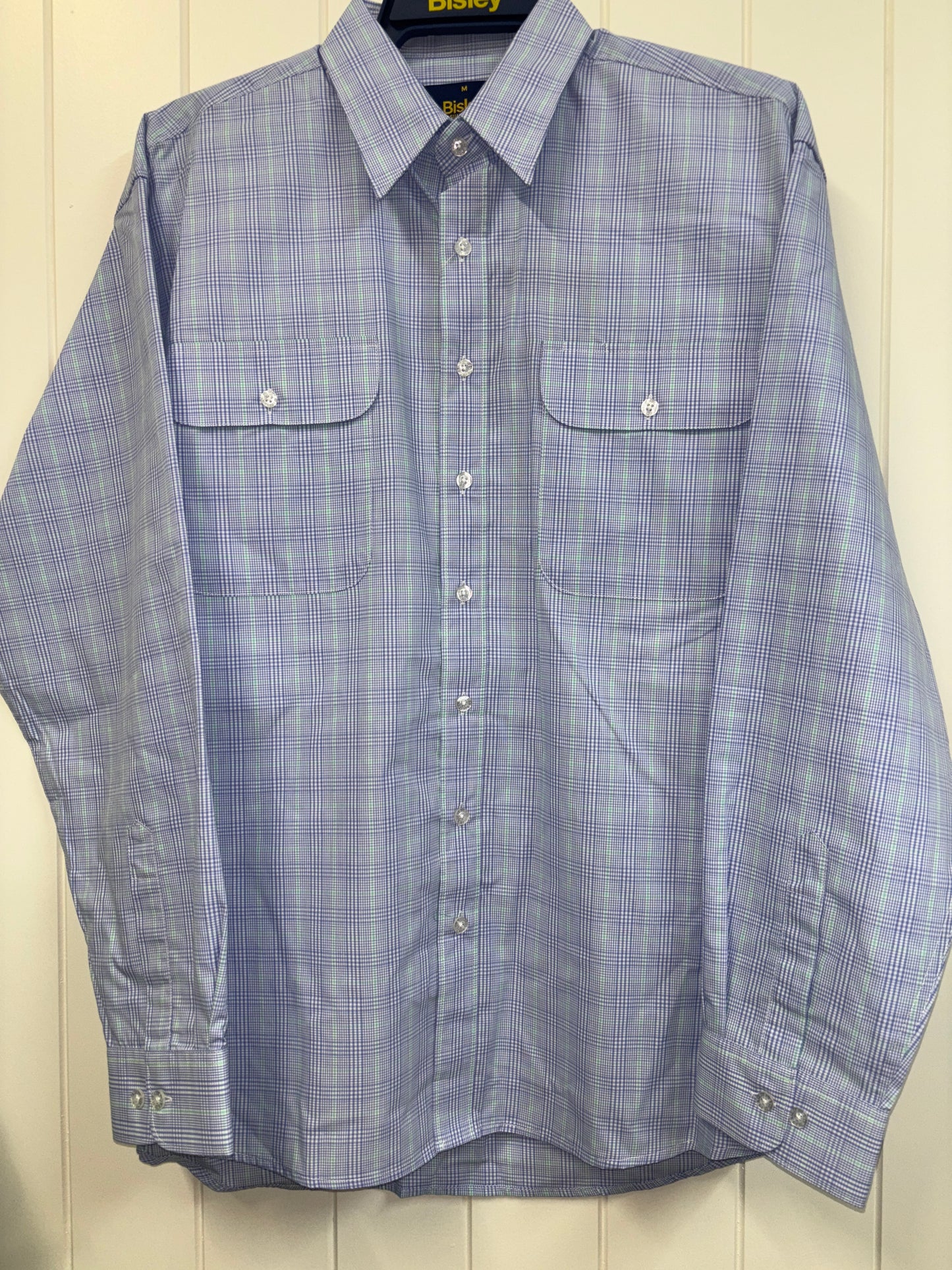 Bisley - Casual Long Sleeve Shirt - Blue Check