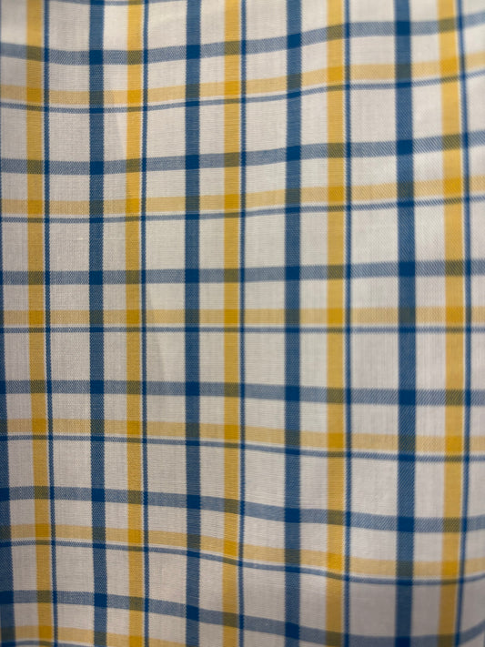 Bisley - Casual Long Sleeve Shirt - Blue/White/Yellow Check