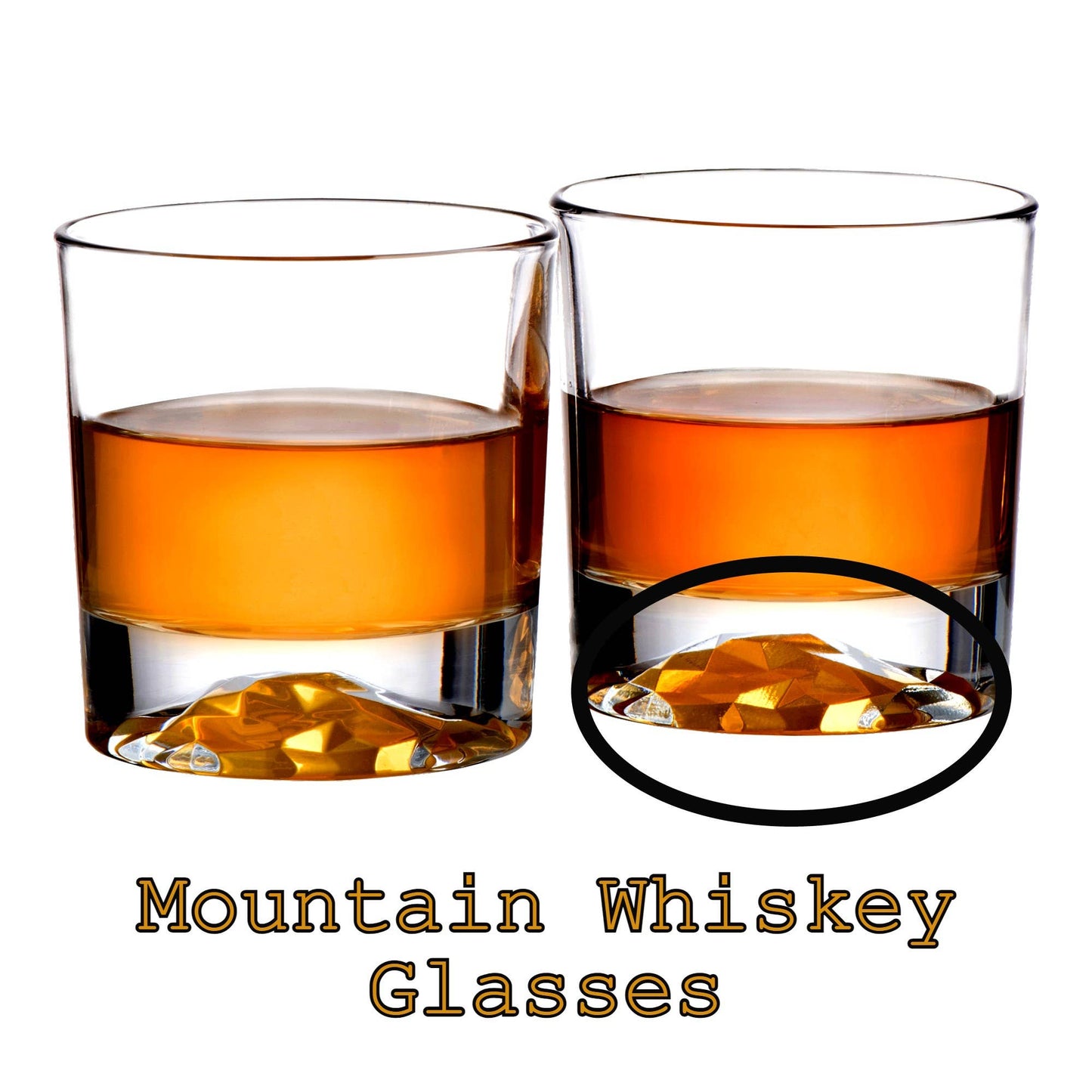 Bezrat -Whiskey Decanter & 4 Whiskey Glasses Set Airtight Stopper