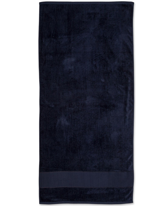 Winning Spirit - Terry Velour Beach Towel - Navy