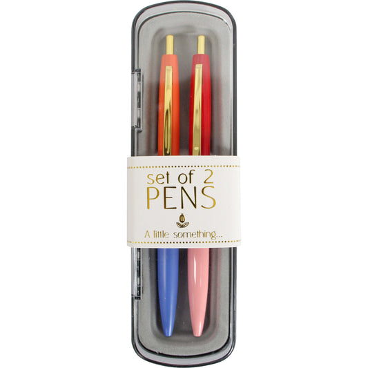 Lavida - Pen Set of 2 - Pink & Orange