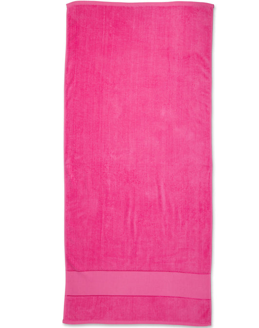 Winning Spirit - Terry Velour Beach Towel - Pink