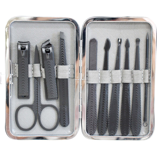Lavida - Manicure Set - Grey/Black