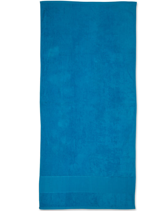 Winning Spirit - Terry Velour Beach Towel - Turquoise