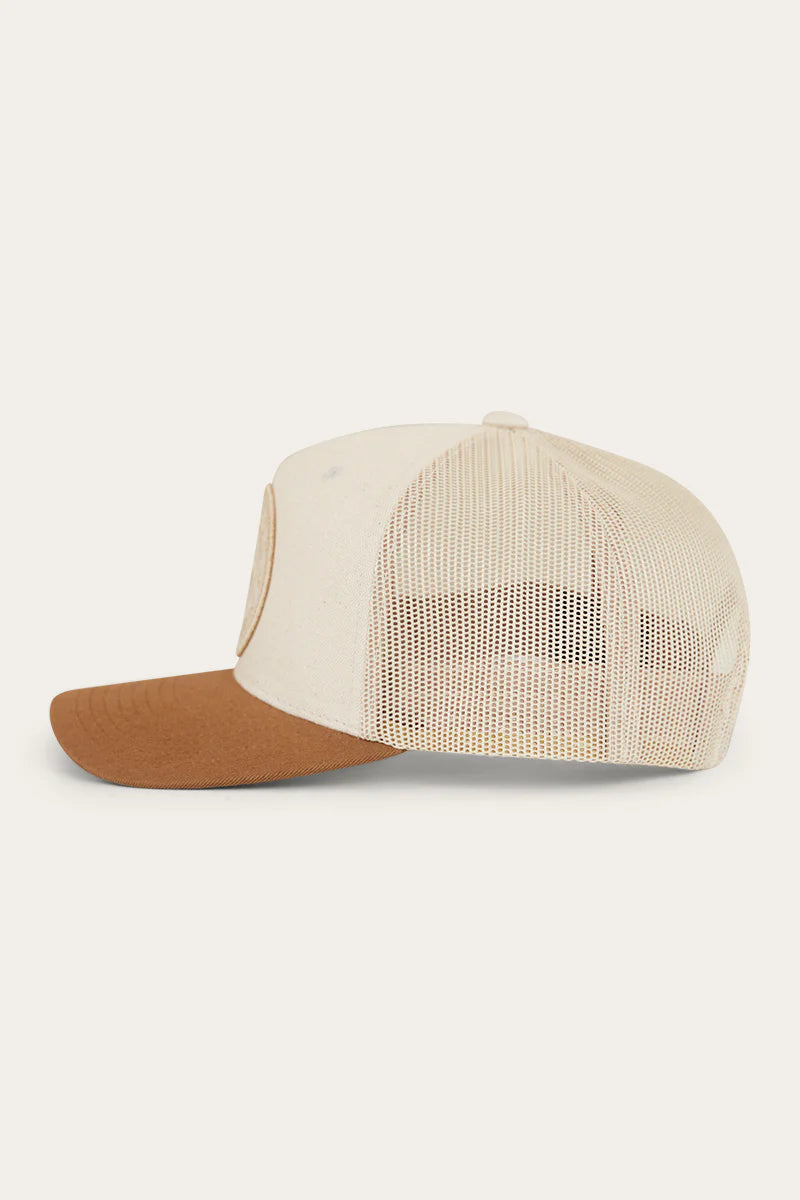 Ringers Western - Signature Bull Kids Trucker Cap - Beige/Clay