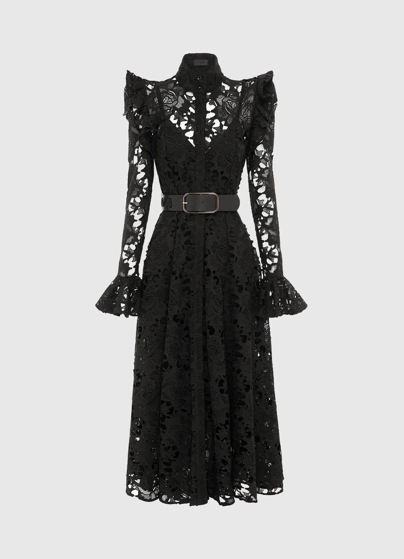 HIRE DRESS - LEO LIN - ALIYAH LACE BUTTERFLY SLEEVE MIDI DRESS