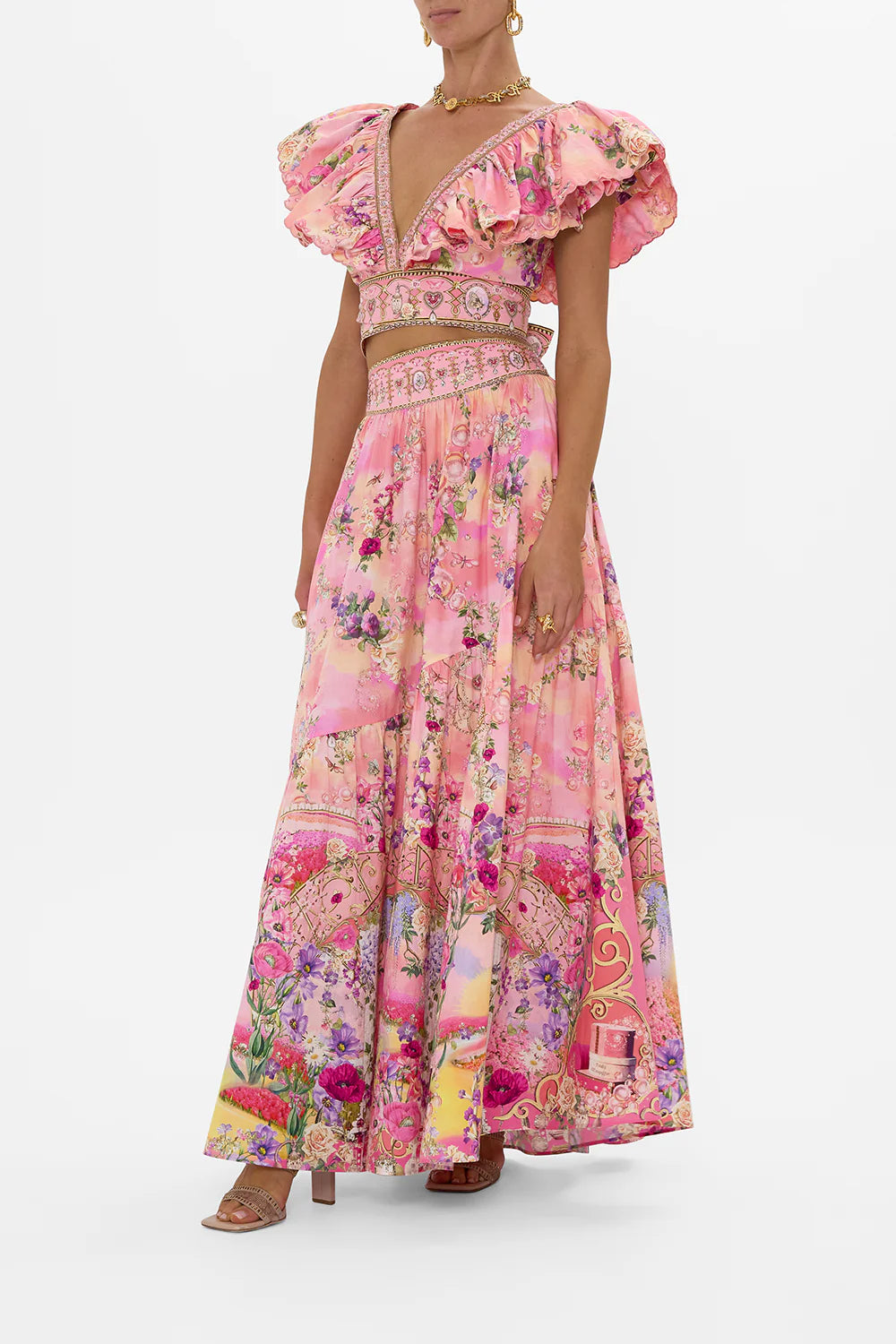 HIRE DRESS - CAMILLA - OZMOPOLITIAN RUFFLE