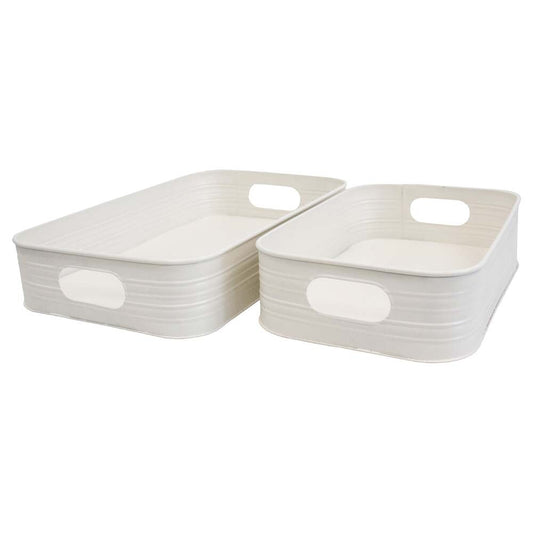 Lavida - Tray Set of 2 - Ivory