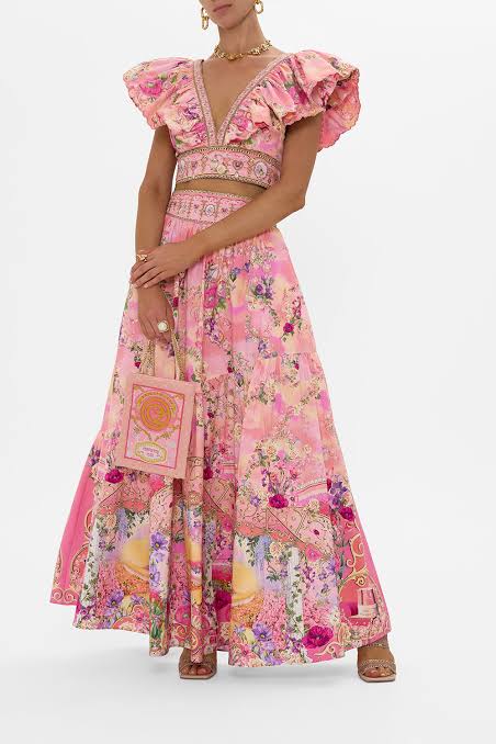 HIRE DRESS - CAMILLA - OZMOPOLITIAN RUFFLE