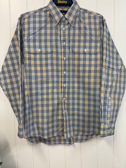 Bisley - Casual Long Sleeve Shirt - Yellow Check