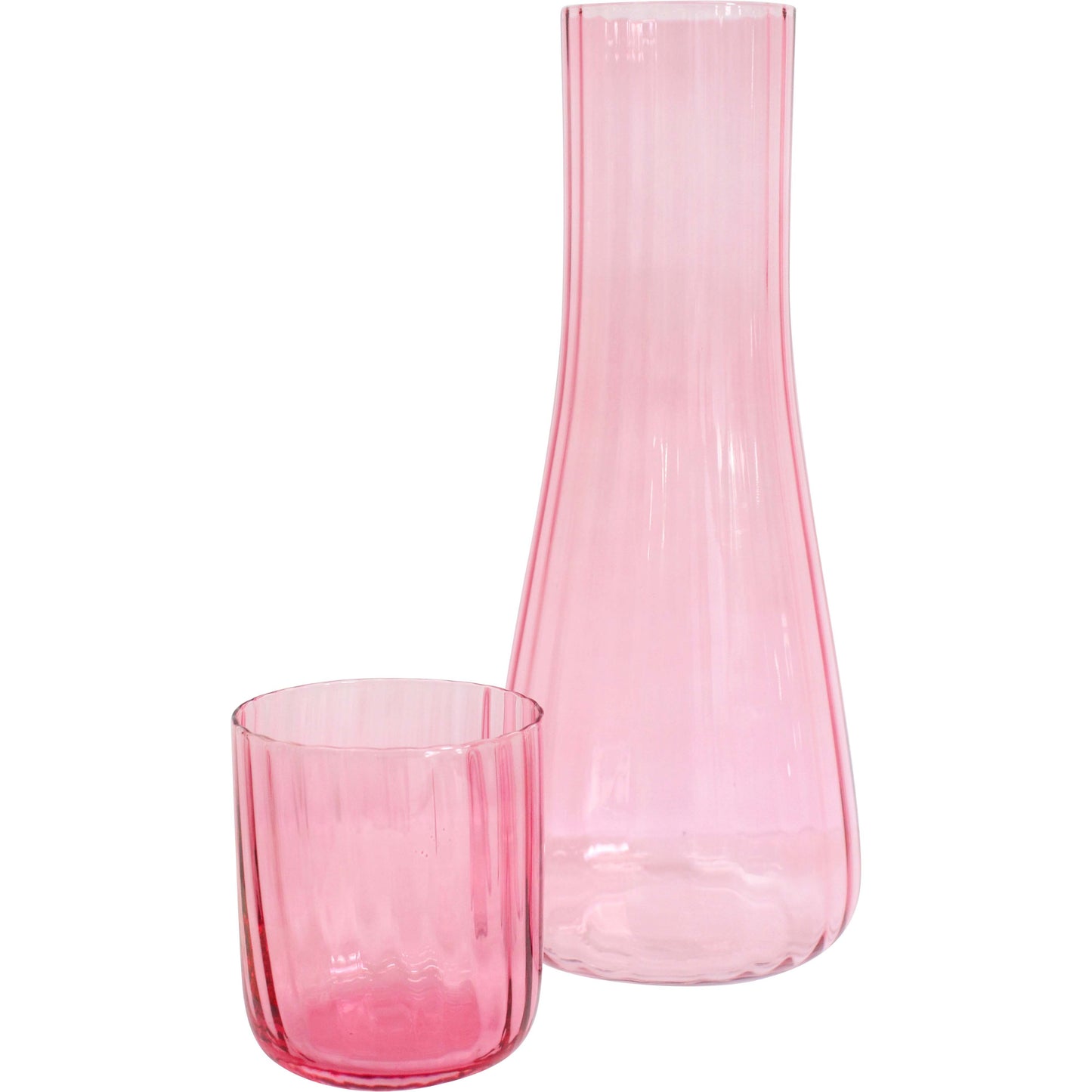 Lavida - Bedside Carafe and Glass - Pink