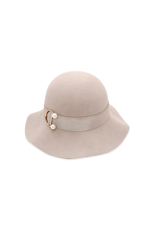 Morgan & Taylor  - Saige Small Wool Floppy - Beige