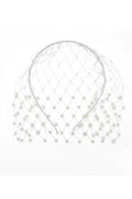 Morgan & Taylor - Reva Veil Headpiece - White Pearl