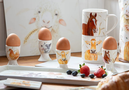 Ashdene - Farmyard Faces Egg Cups - Set of 4