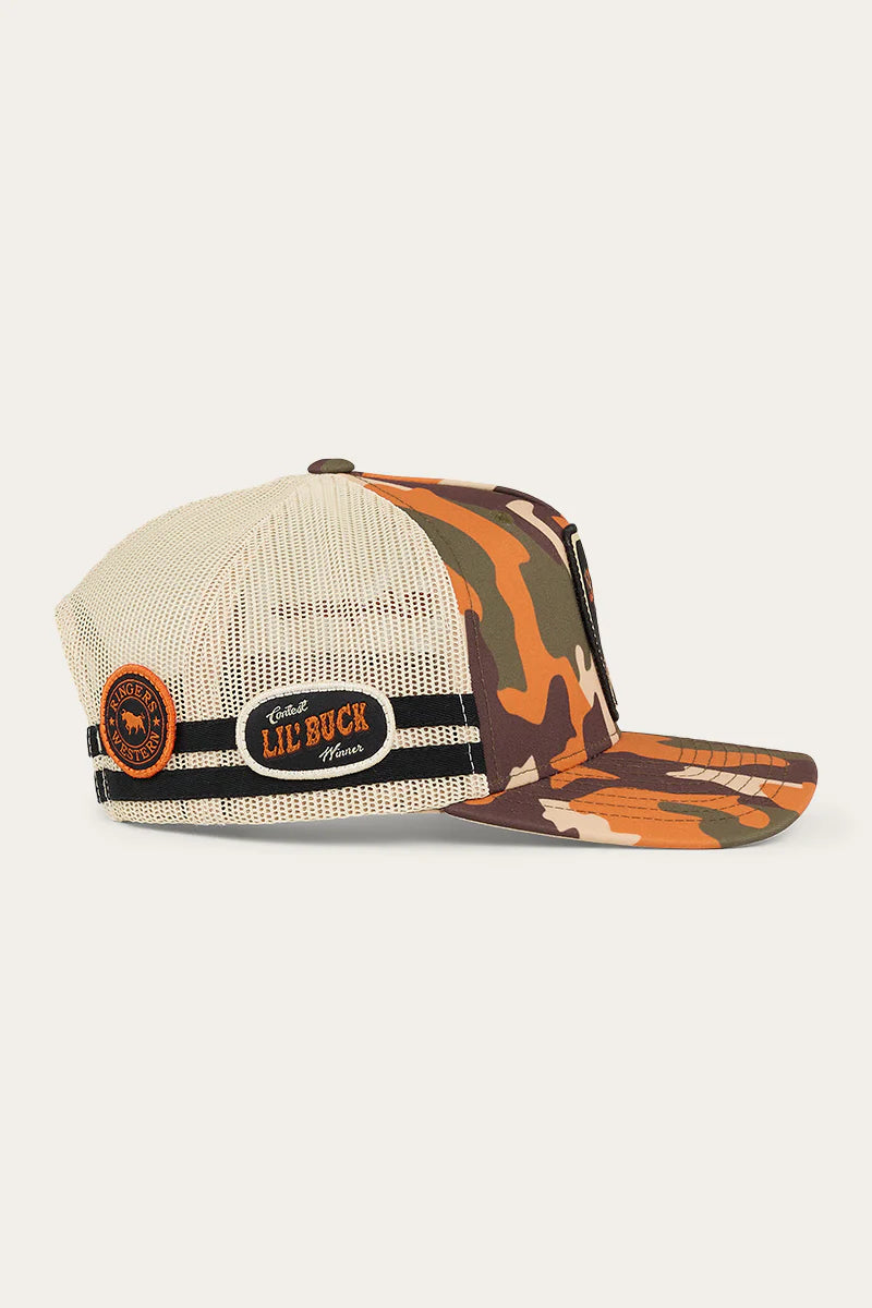 Ringers Western - Buck Kids Trucker Cap - Orange Camo