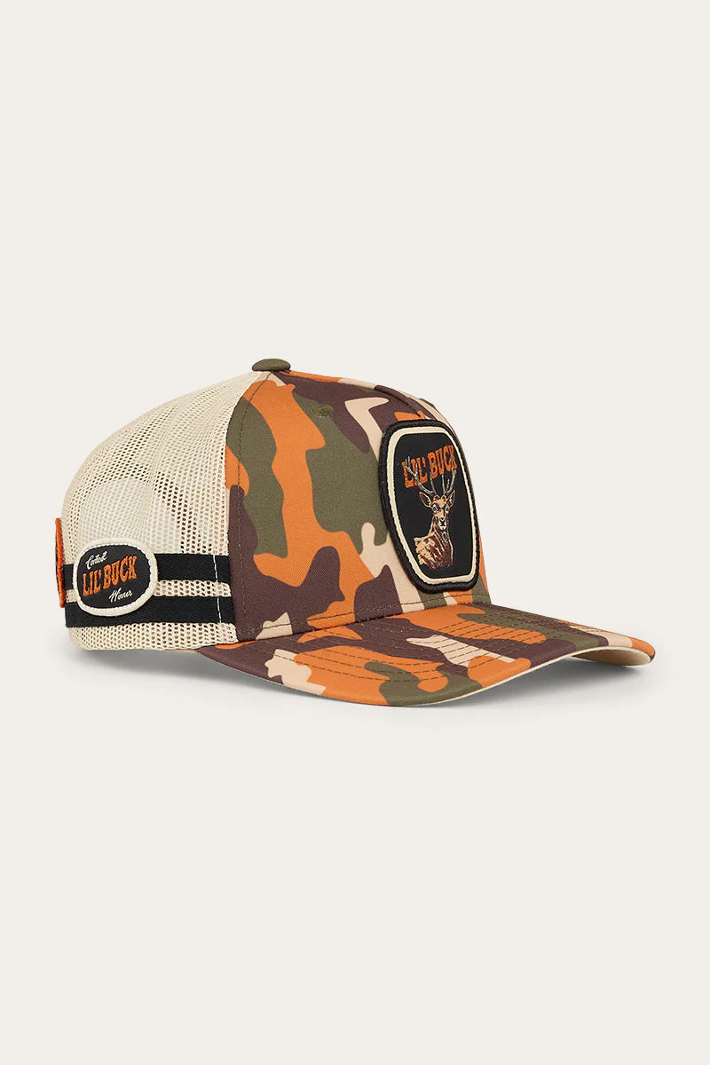 Ringers Western - Buck Kids Trucker Cap - Orange Camo