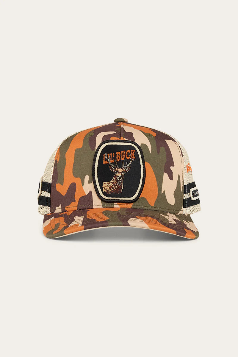 Ringers Western - Buck Kids Trucker Cap - Orange Camo