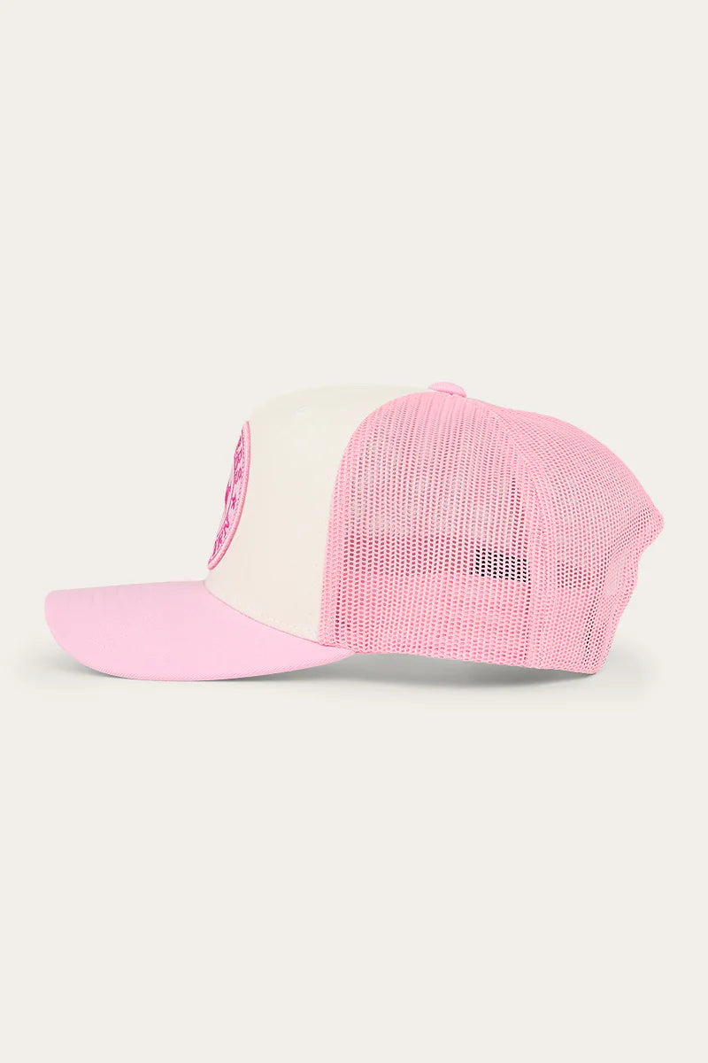 Ringers Western - Signature Bull Kids Trucker Cap - Pastel Pink