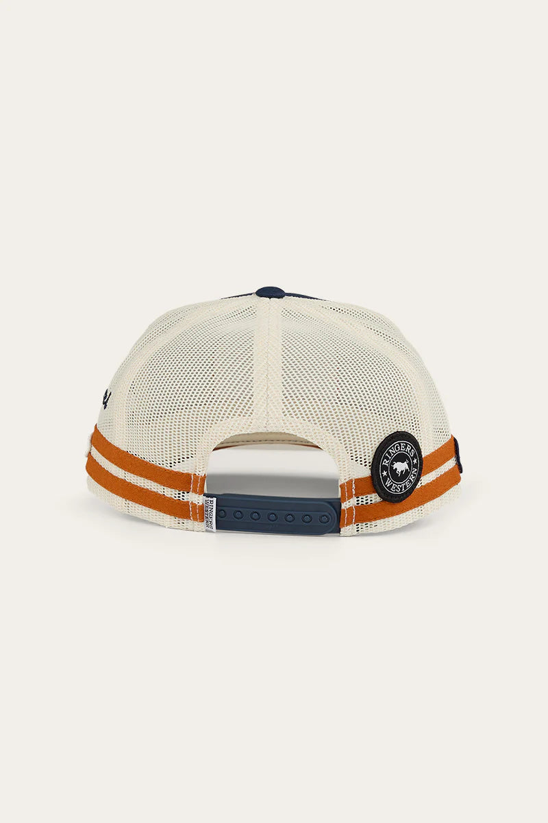 Ringers Western - Big Rig Trucker Cap - Navy / Burnt Orange