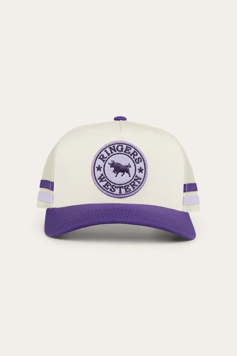 Ringers Western - McCoy Trucker Cap - White/ Mulberry