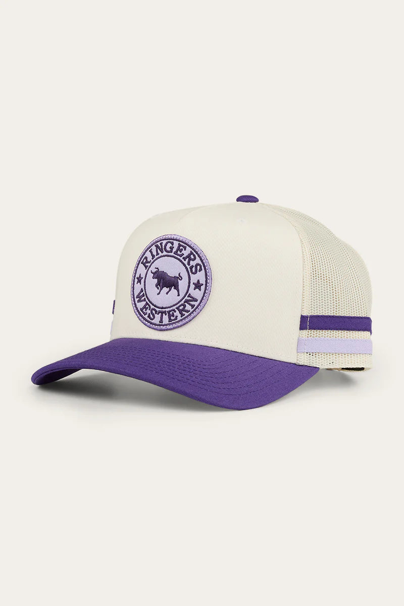 Ringers Western - McCoy Trucker Cap - White/ Mulberry