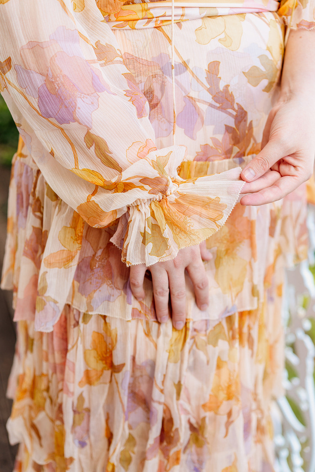 HIRE DRESS - ZIMMERMANN - TEMPO TIERED FRILL MIDI DRESS