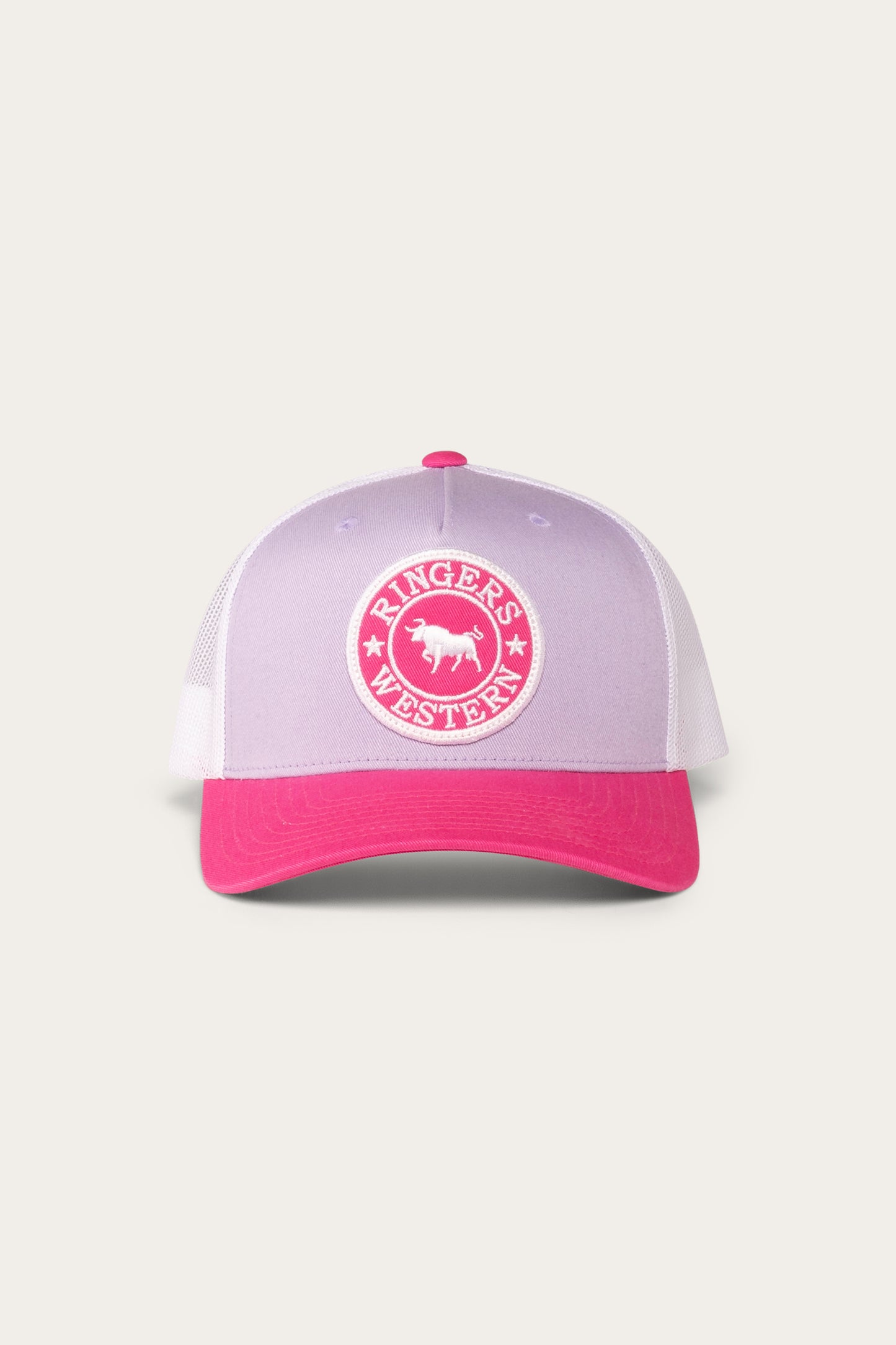 Ringers Western - Signature Bull Kids Trucker Cap - Lilac/Candy