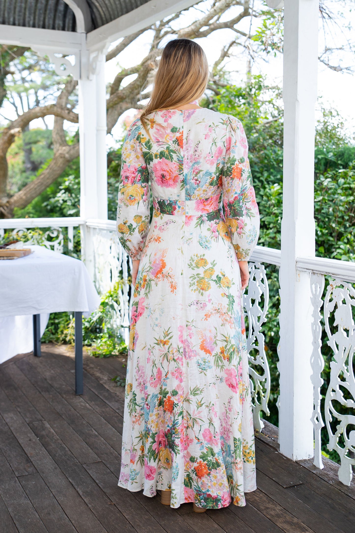 HIRE DRESS - ZIMMERMANN - HEATHERS PLUNGE MAXI DRESS