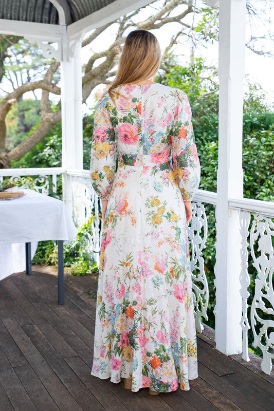 HIRE DRESS - ZIMMERMANN - HEATHERS PLUNGE MAXI DRESS