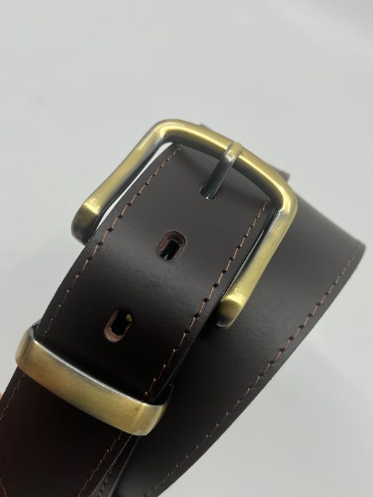 Le Serge - Single Stitch Detail - Gold Coloured Buckle - 6767