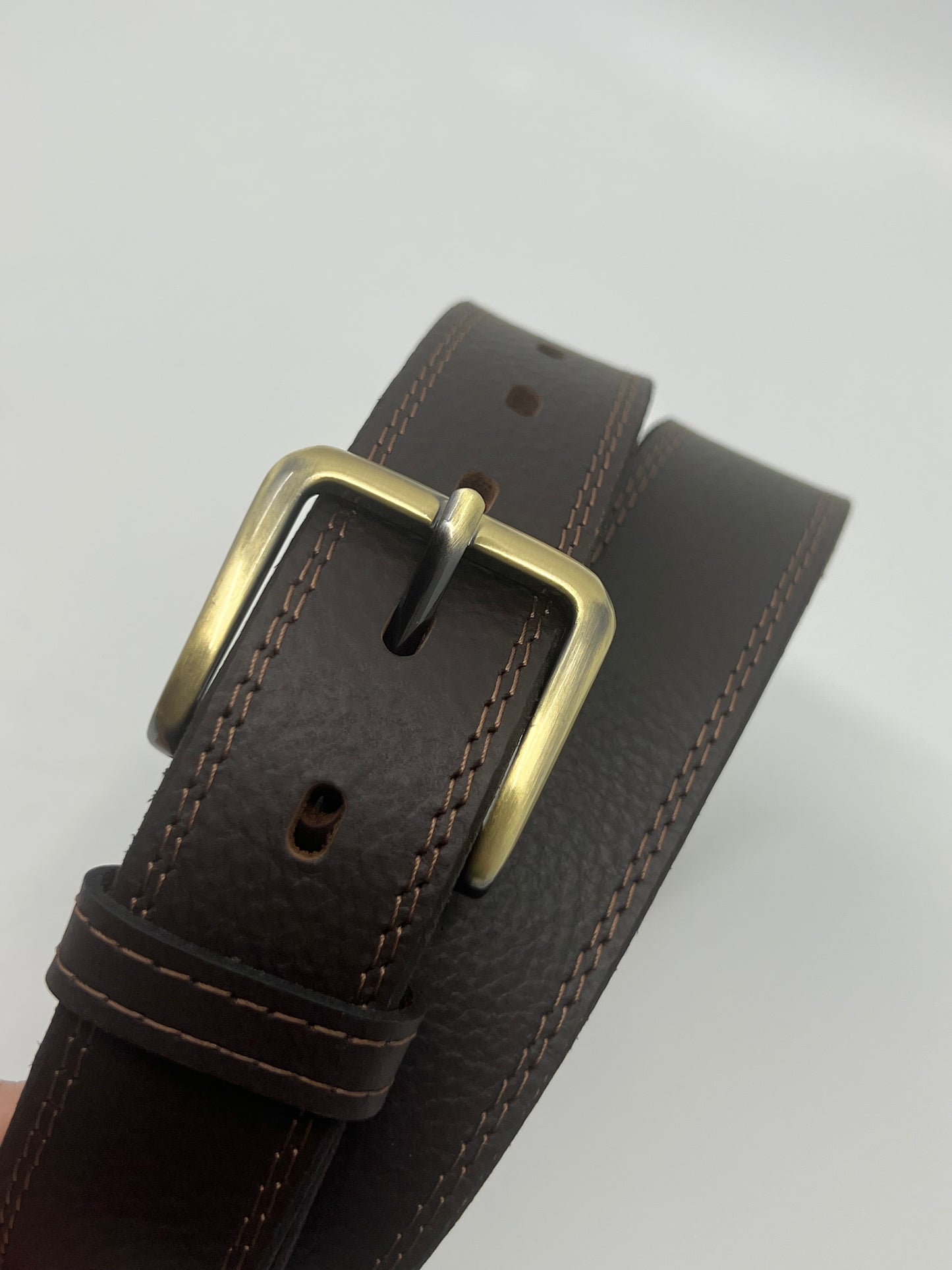 Le Serge - Double Stitch Detail - Gold Coloured Buckle - 503309