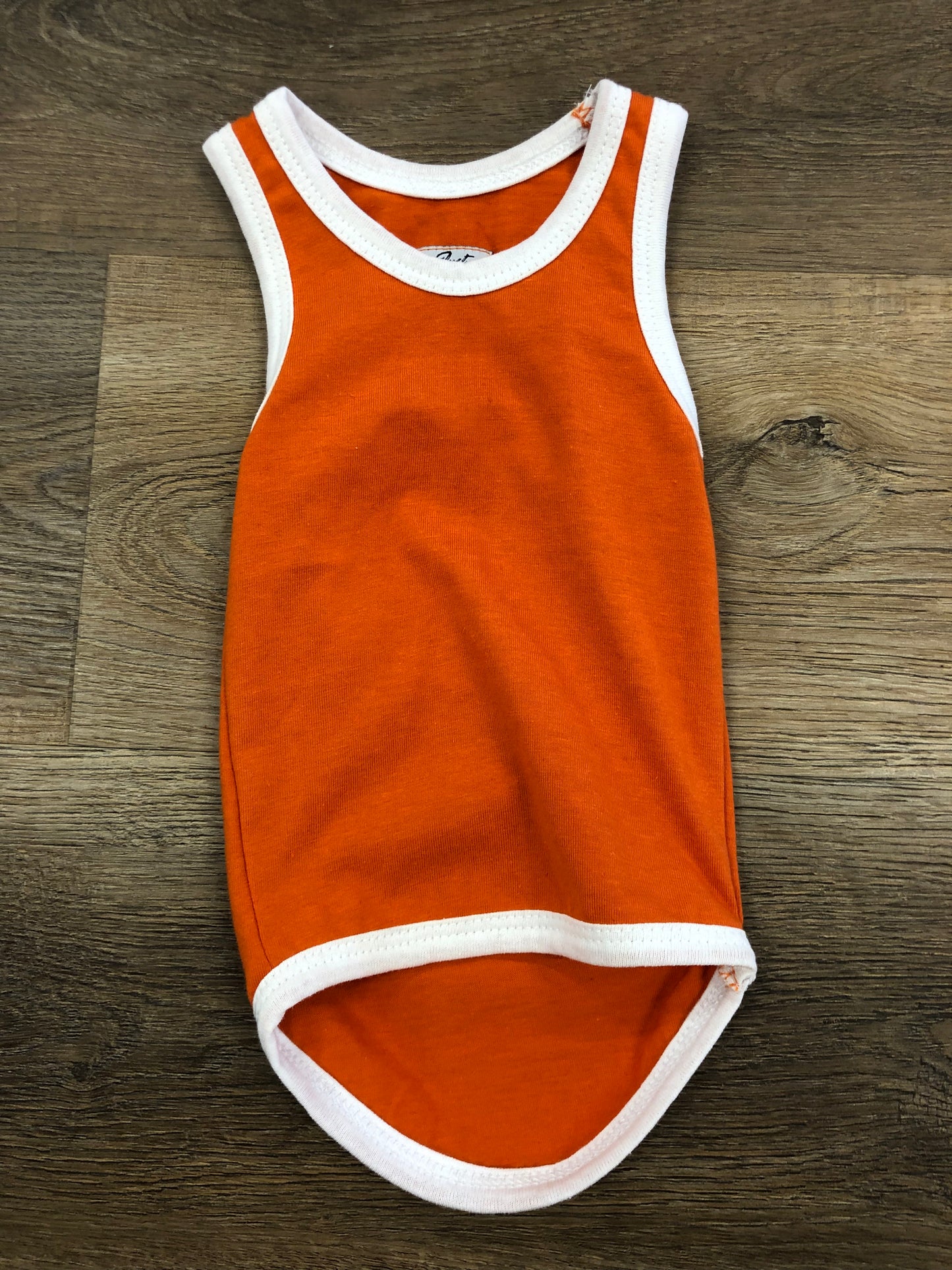 Shearing Singlet  - Cunnamulla Embroidery - Orange