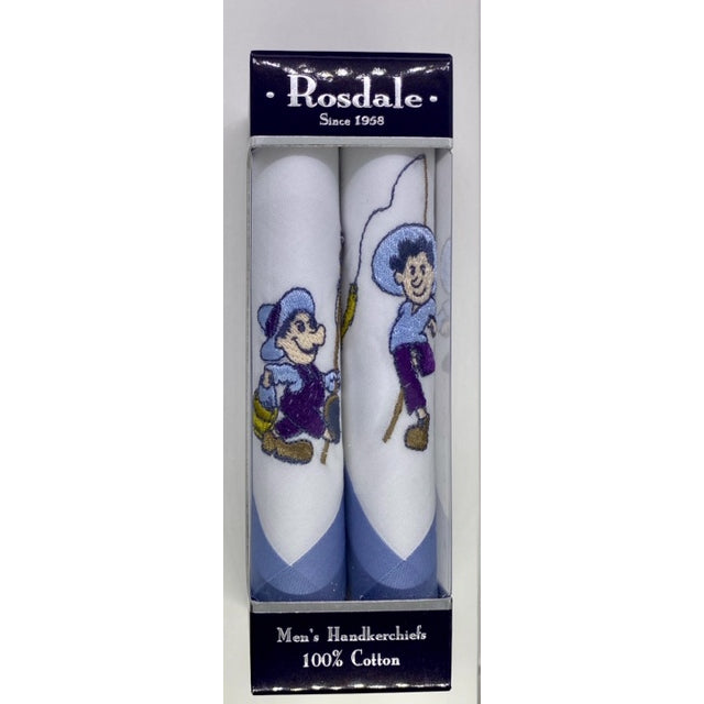 Rosdale - Fishing Men Handkerchief - 2 Pack