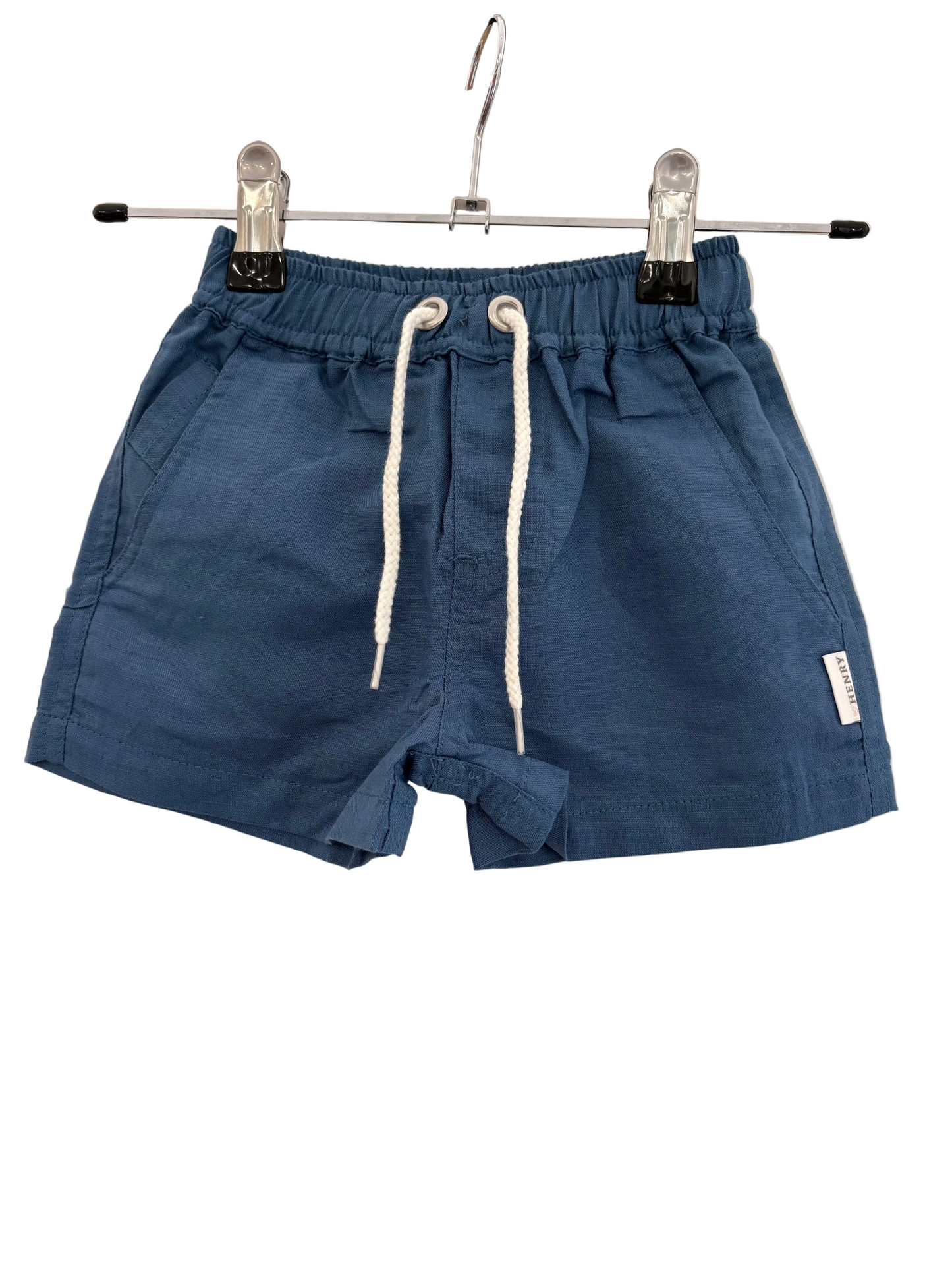 Love Henry - Boys Sonny Shorts - Blue Linen