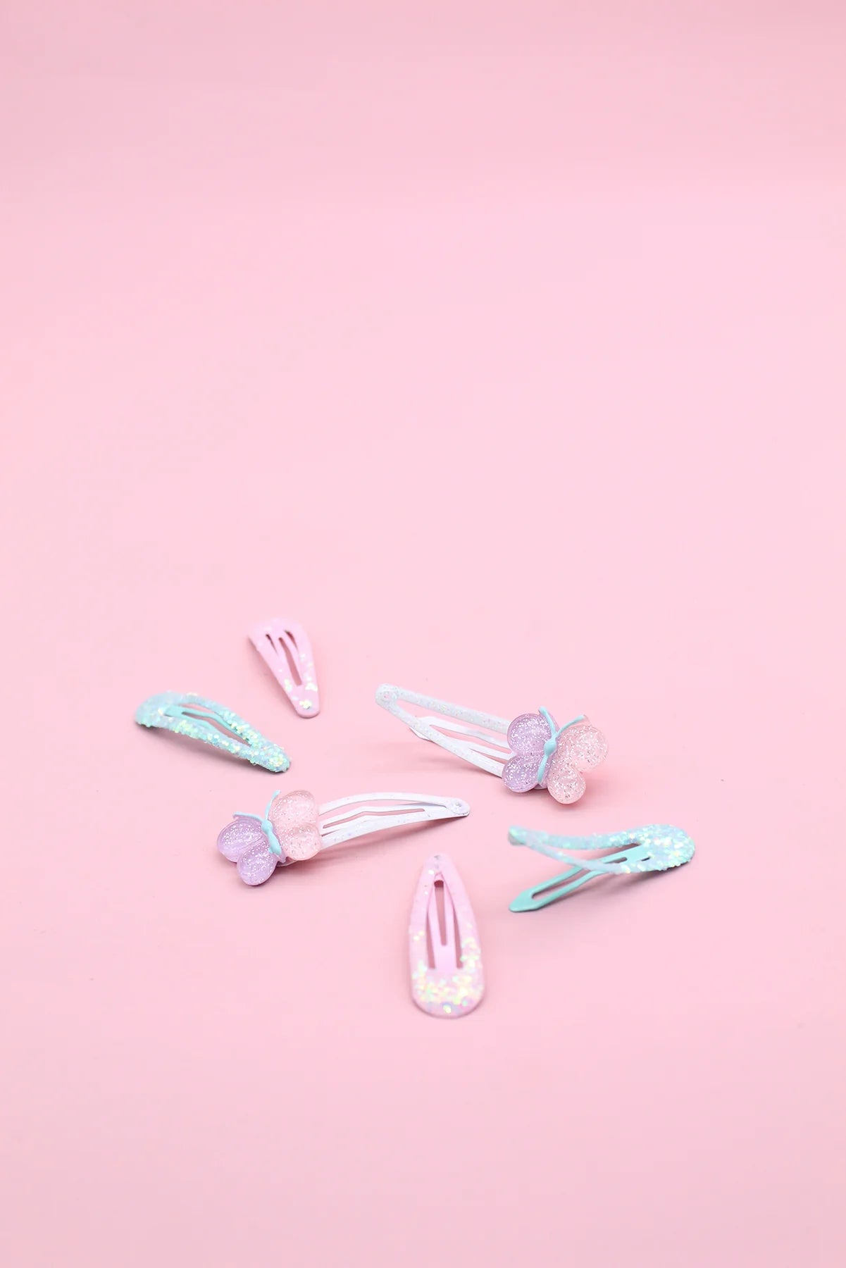 Morgan & Taylor -   Mini Bindi Hair Clip Set - Assorted Blue, White and Pink