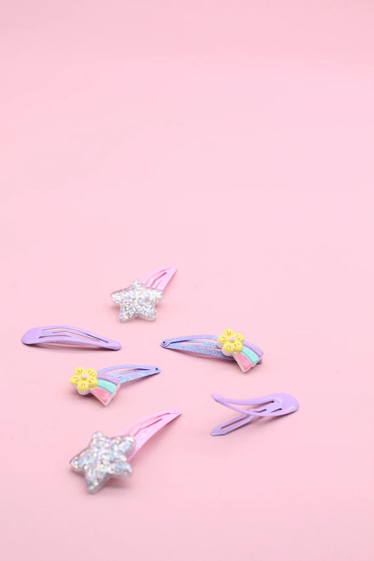 Morgan & Taylor -  Shooting Star Clip Set - Purple