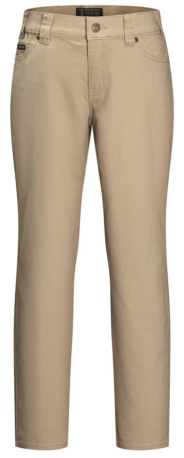 Pilbara - Ladies Cotton Stretch Jean - Wheat