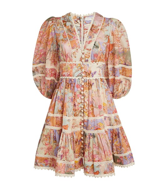 HIRE DRESS - ZIMMERMANN - LANTERN MINI DRESS