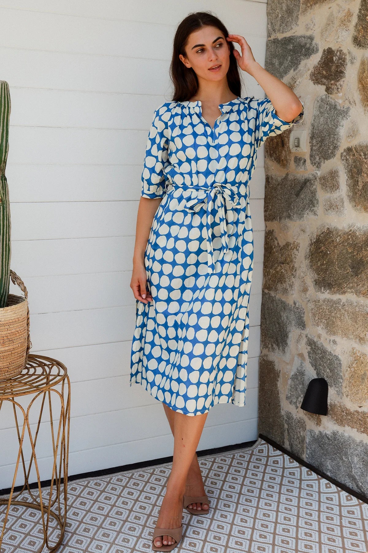 Dreamcatcher - Pitcher Dress - Popole Blue