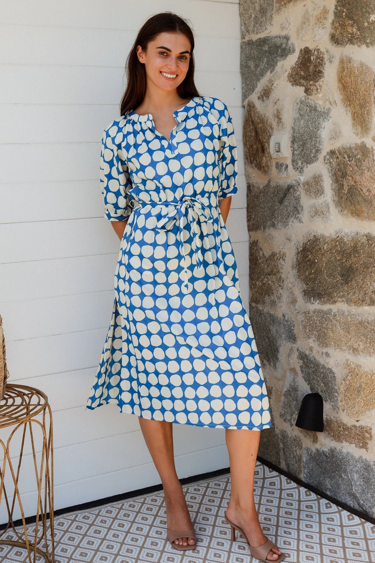 Dreamcatcher - Pitcher Dress - Popole Blue