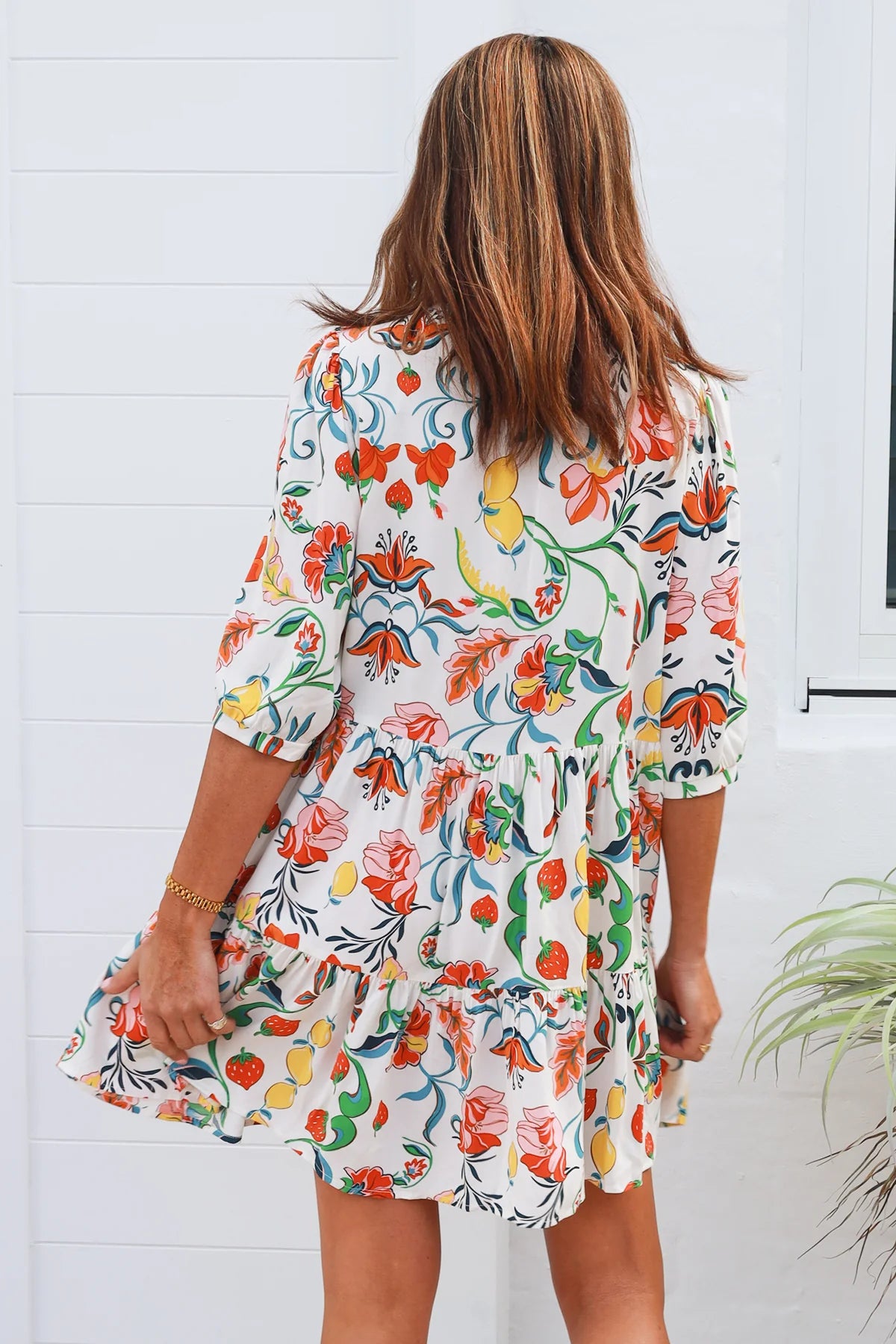 Dreamcatcher - Chiara 3/4 Sleeves Mini Dress