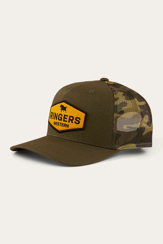 Ringers Western - Scotty Trucker Cap - Military Green/Camo