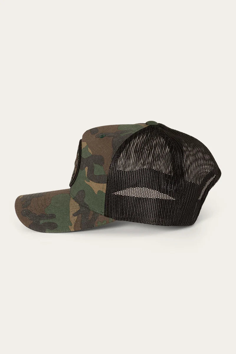 Ringers Western - Signature Bull Trucker Cap - Camo/Black