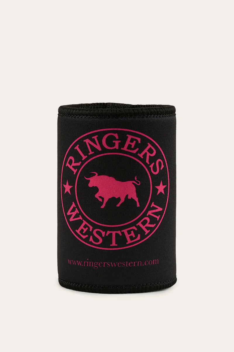 Ringers Western - Signature Bull Stubby Cooler - Black/Melon