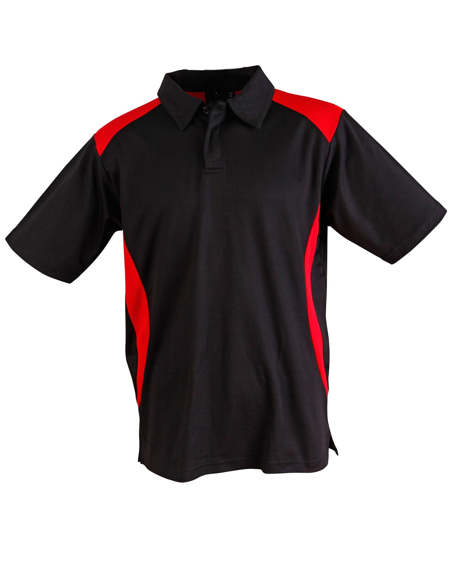 Winning Spirit True Dry Contrast Short Sleeve Polo -Red/Black