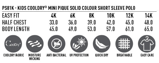 SPORTS PACK -VERVE POLO (MENS, WOMENS, CHILDREN)