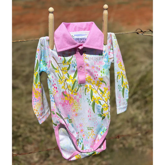 Dusty Wattle - Posey Baby Romper