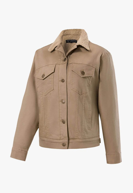 Pilbara - Womens Sherpa Lined Jacket - Wheat
