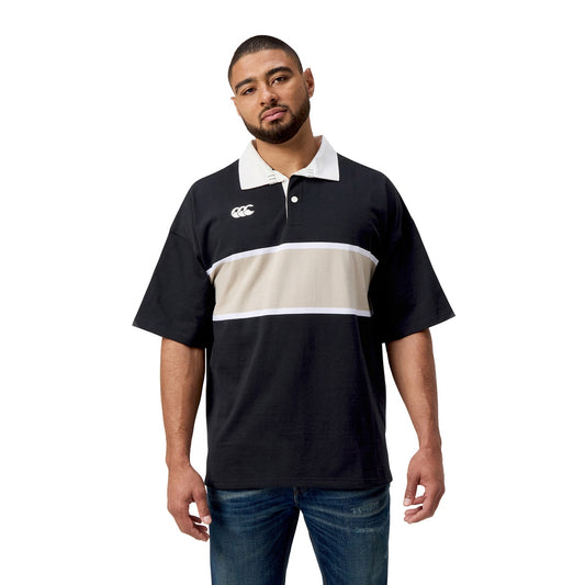 Canterbury - Mens Yarn Dye S/S Rugby - Jet Black